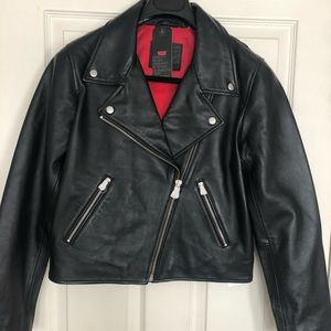Women’s Genuine Leather Moto Jacket
